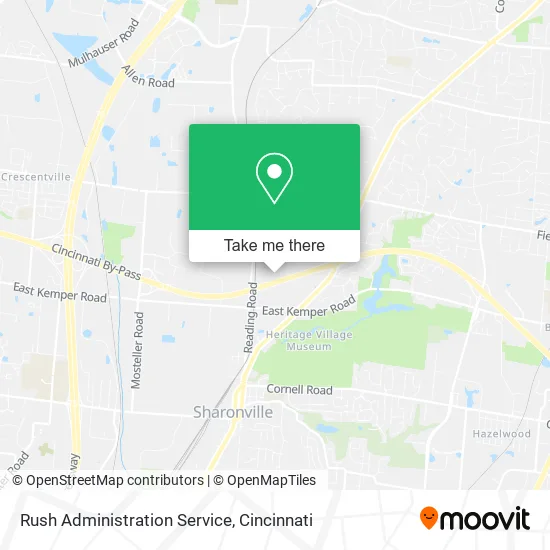 Rush Administration Service map