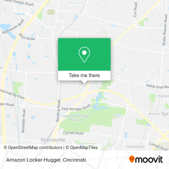 Amazon Locker-Hugger map