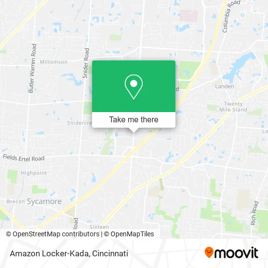 Amazon Locker-Kada map