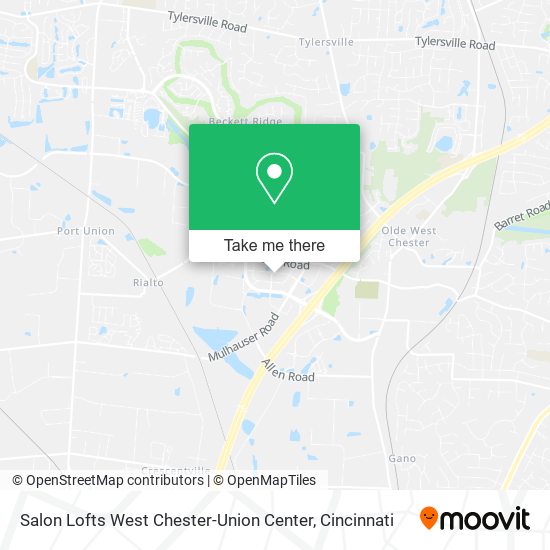 Salon Lofts West Chester-Union Center map