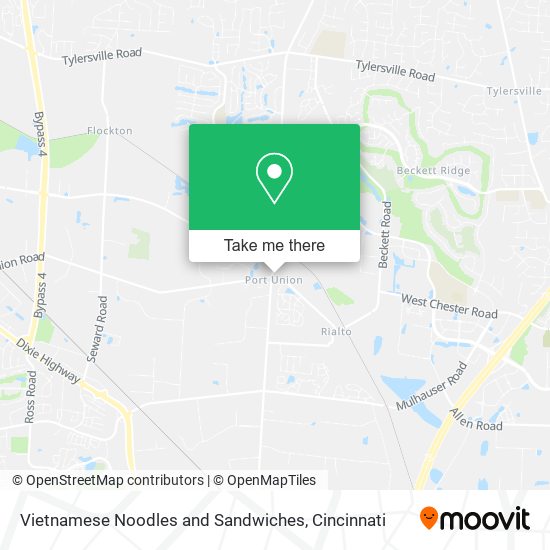 Mapa de Vietnamese Noodles and Sandwiches