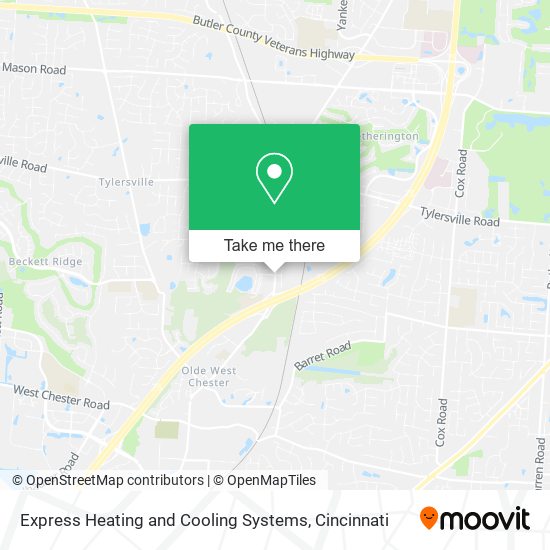 Express Heating and Cooling Systems map