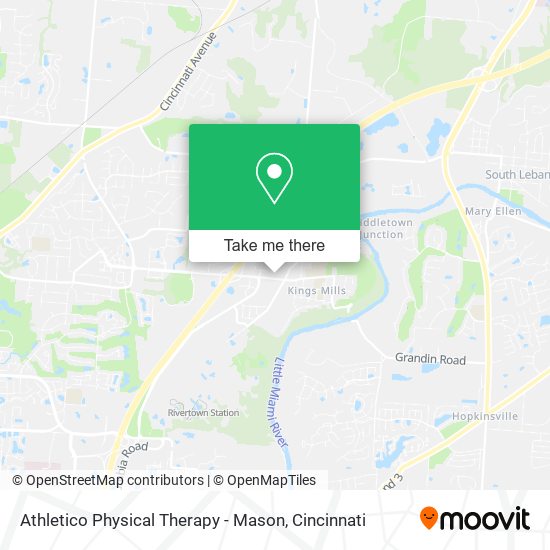 Mapa de Athletico Physical Therapy - Mason