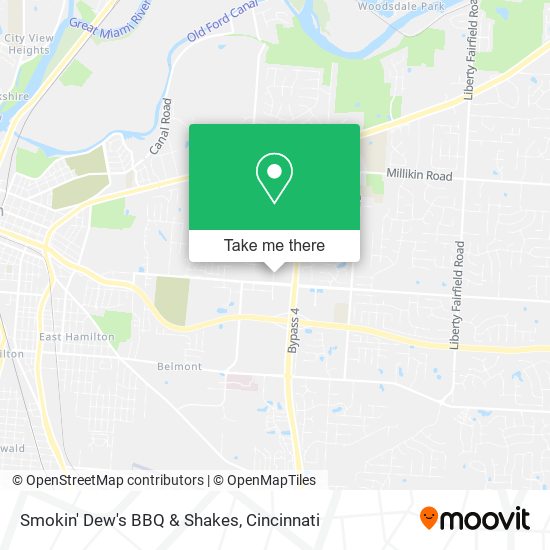 Mapa de Smokin' Dew's BBQ & Shakes