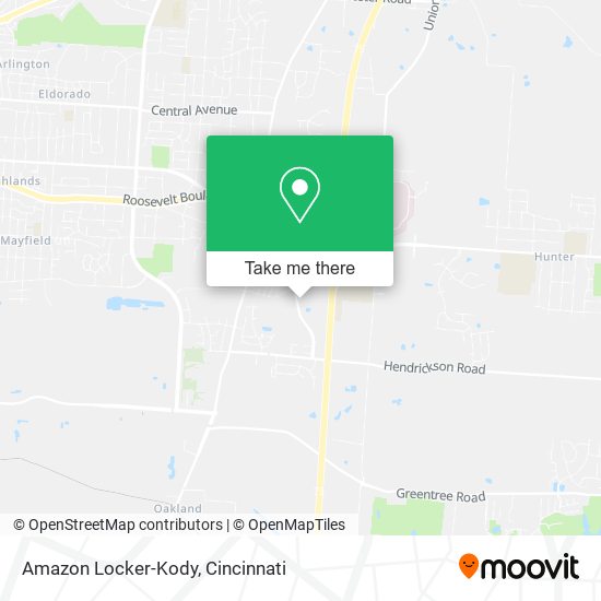 Amazon Locker-Kody map
