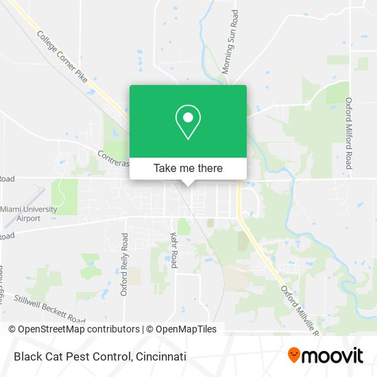 Black Cat Pest Control map