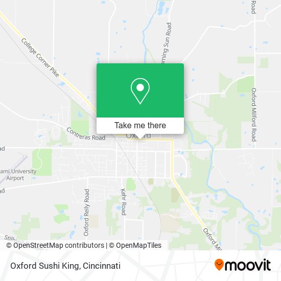 Mapa de Oxford Sushi King