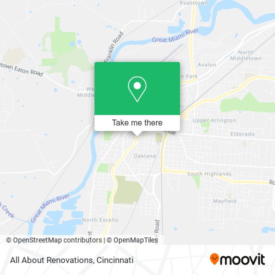 All About Renovations map