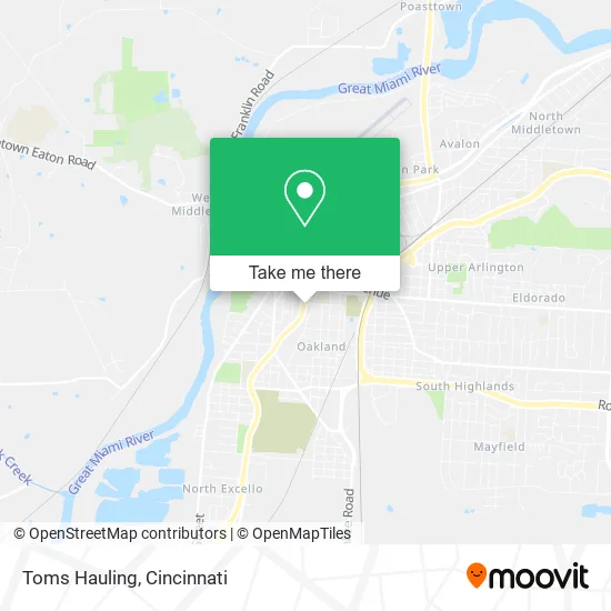 Toms Hauling map