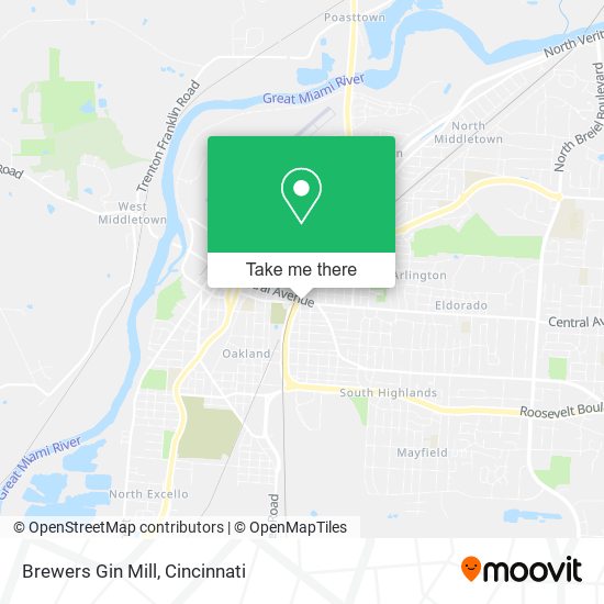 Mapa de Brewers Gin Mill