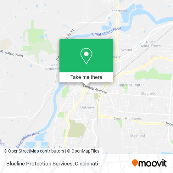 Blueline Protection Services map