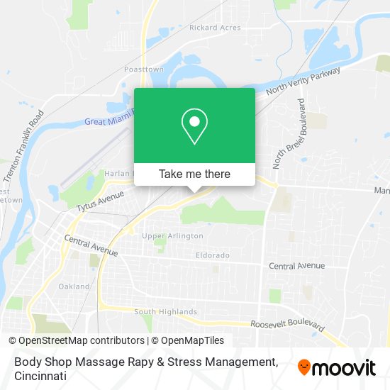 Body Shop Massage Rapy & Stress Management map