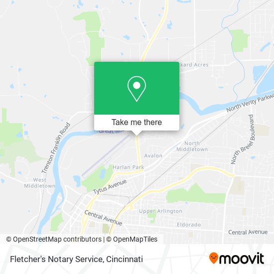 Fletcher's Notary Service map