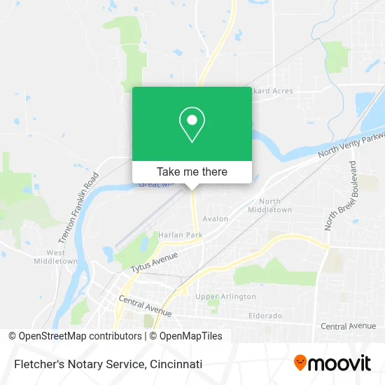 Fletcher's Notary Service map