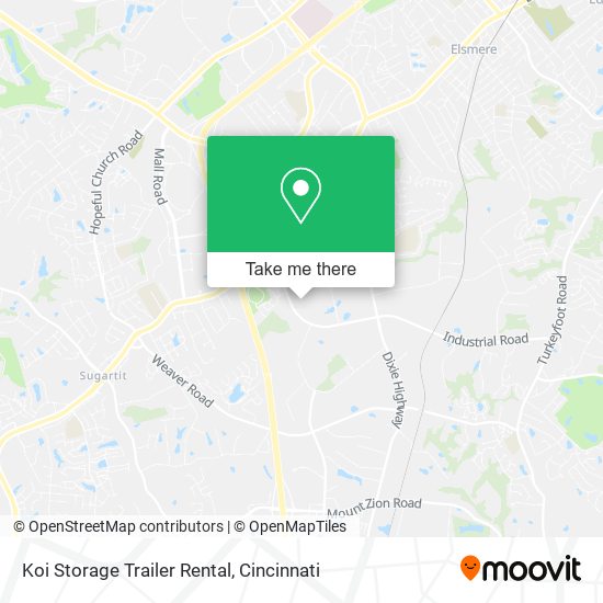 Mapa de Koi Storage Trailer Rental