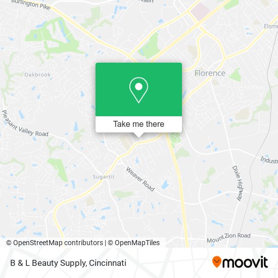 B & L Beauty Supply map
