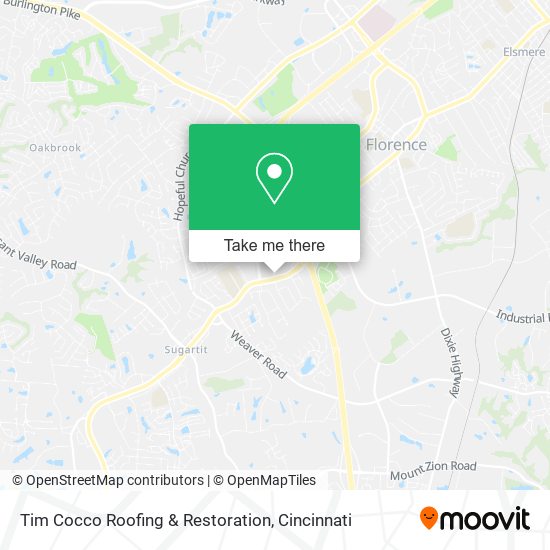 Mapa de Tim Cocco Roofing & Restoration