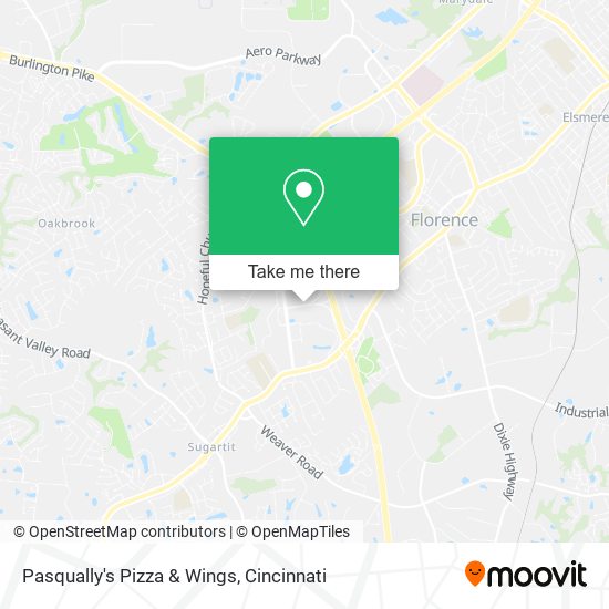 Mapa de Pasqually's Pizza & Wings
