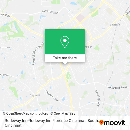 Rodeway Inn-Rodeway Inn Florence Cincinnati South map