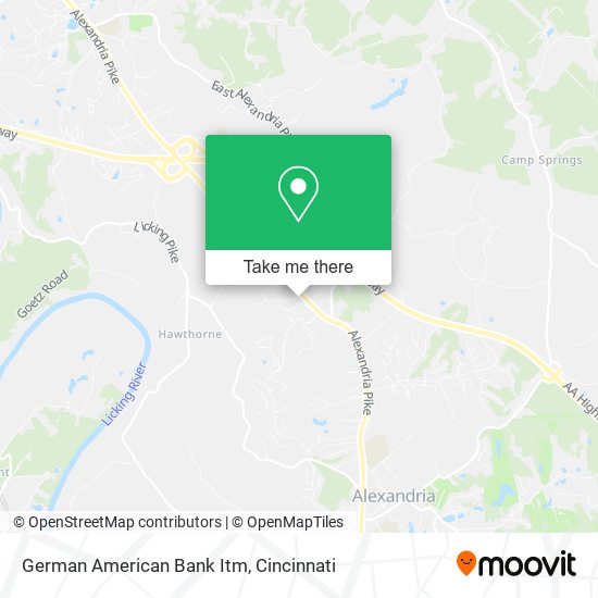German American Bank Itm map