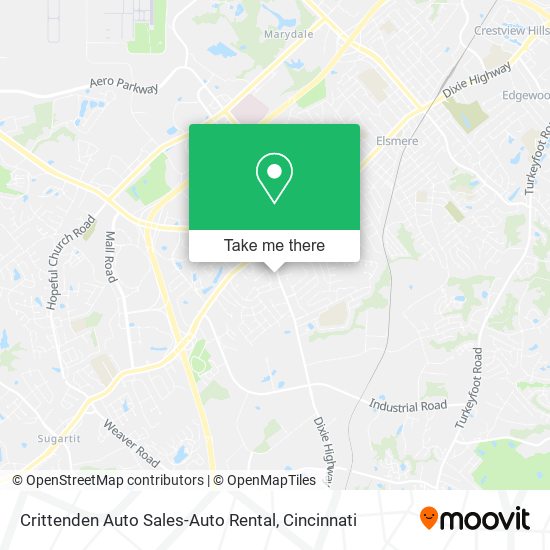 Mapa de Crittenden Auto Sales-Auto Rental