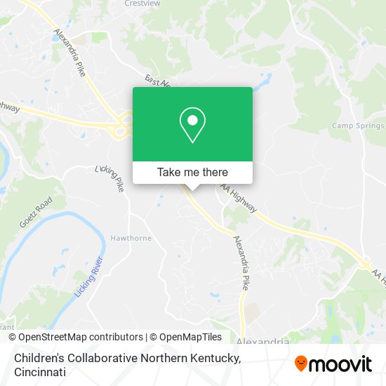 Mapa de Children's Collaborative Northern Kentucky