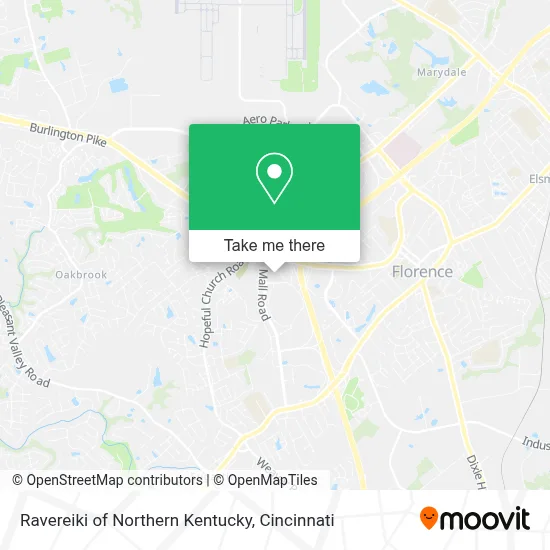 Ravereiki of Northern Kentucky map