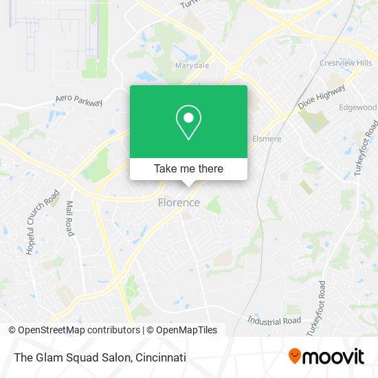 Mapa de The Glam Squad Salon