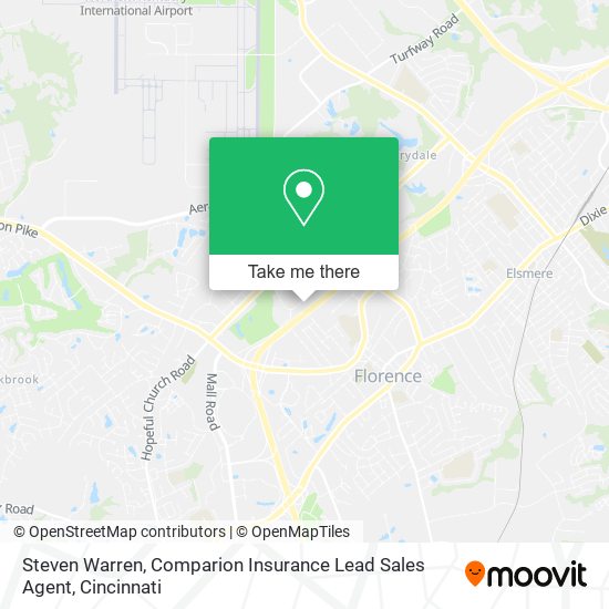 Mapa de Steven Warren, Comparion Insurance Lead Sales Agent