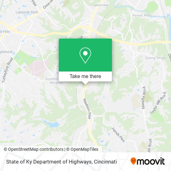 State of Ky Department of Highways map
