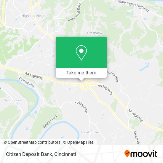 Mapa de Citizen Deposit Bank