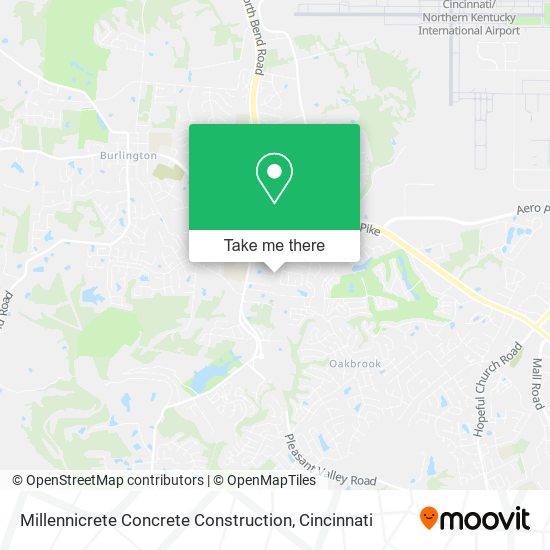 Millennicrete Concrete Construction map