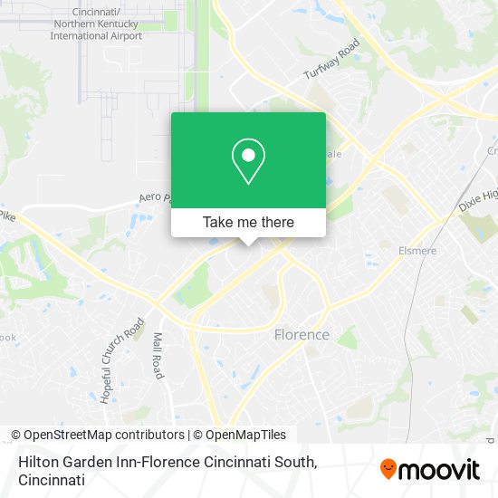 Hilton Garden Inn-Florence Cincinnati South map