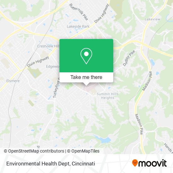 Mapa de Environmental Health Dept