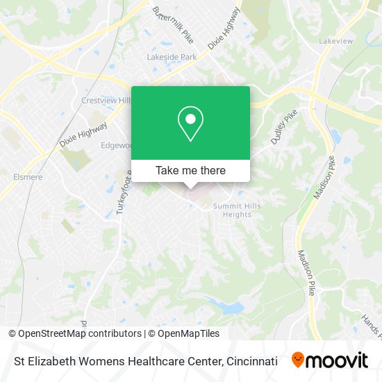 St Elizabeth Womens Healthcare Center map