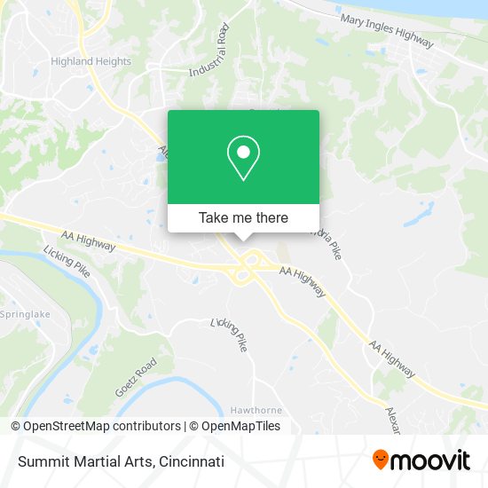 Summit Martial Arts map