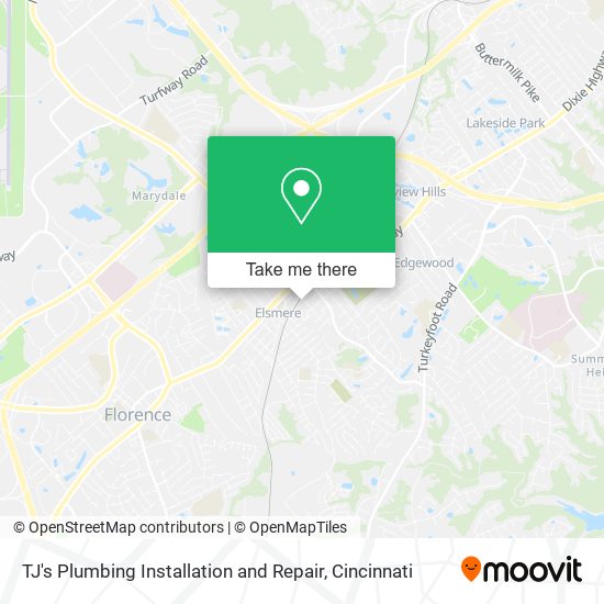 Mapa de TJ's Plumbing Installation and Repair