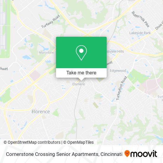 Mapa de Cornerstone Crossing Senior Apartments