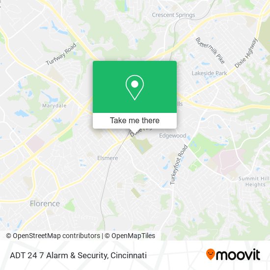 ADT 24 7 Alarm & Security map