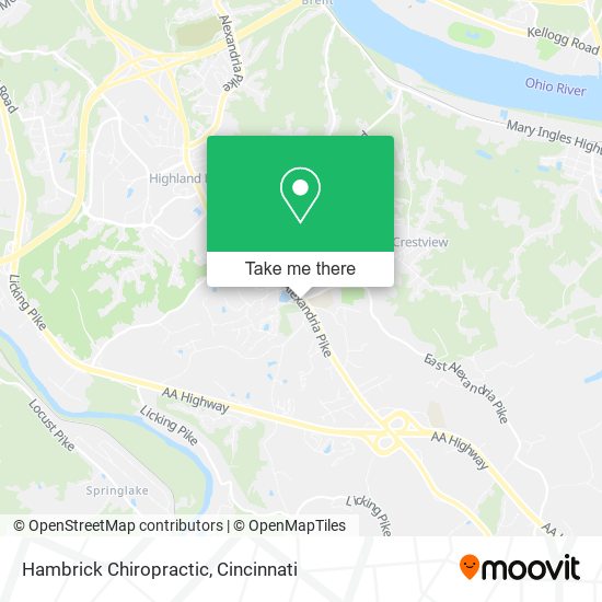 Hambrick Chiropractic map