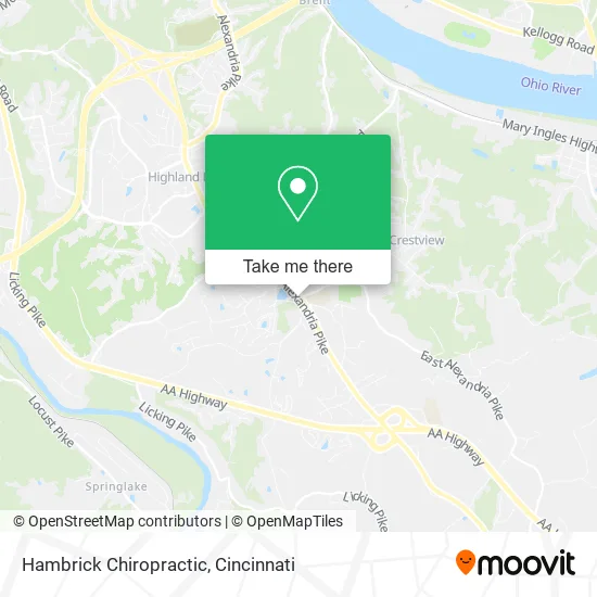 Hambrick Chiropractic map