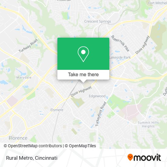Mapa de Rural Metro