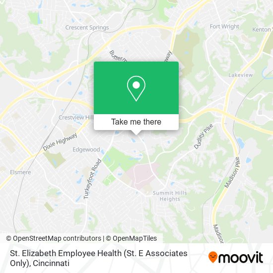 Mapa de St. Elizabeth Employee Health (St. E Associates Only)