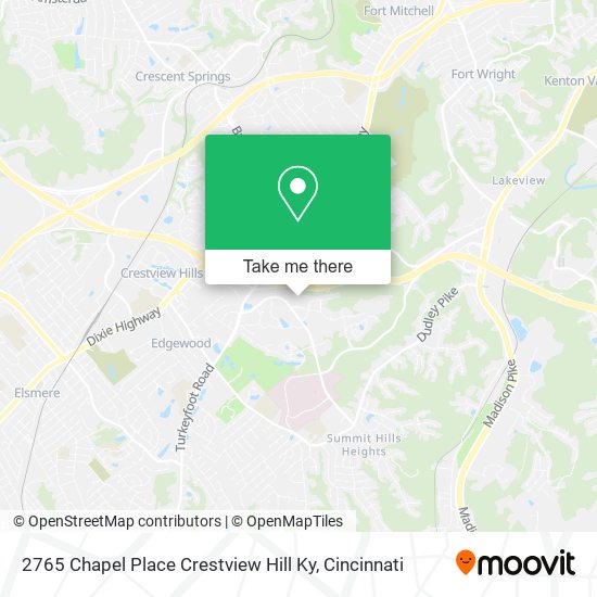 2765 Chapel Place Crestview Hill Ky map