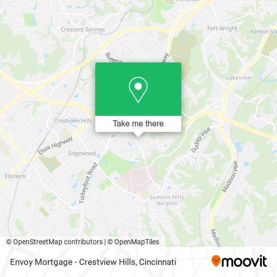Mapa de Envoy Mortgage - Crestview Hills