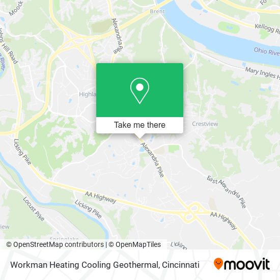 Mapa de Workman Heating Cooling Geothermal