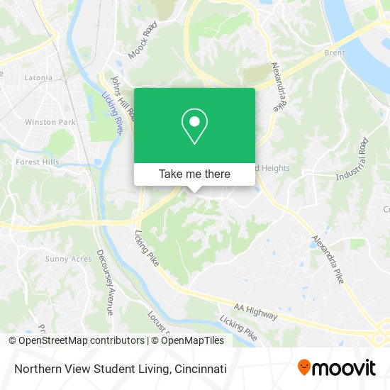 Northern View Student Living map