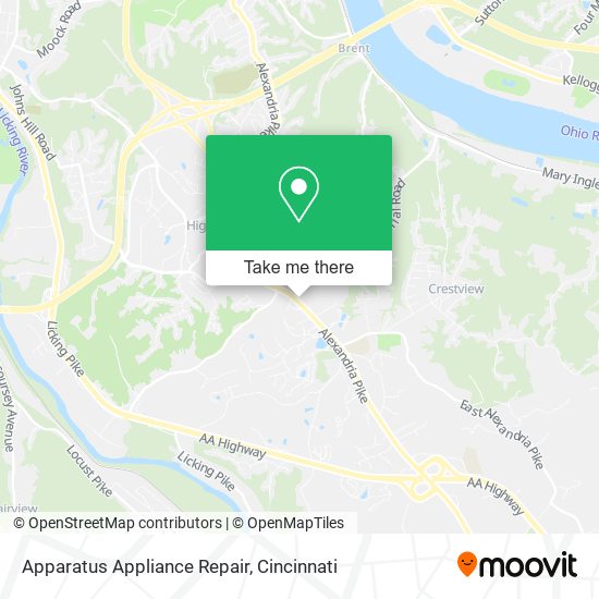 Mapa de Apparatus Appliance Repair