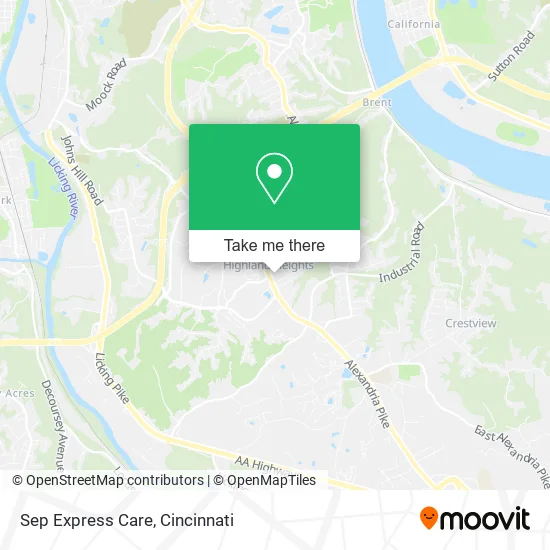 Sep Express Care map
