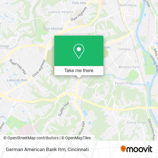 German American Bank Itm map